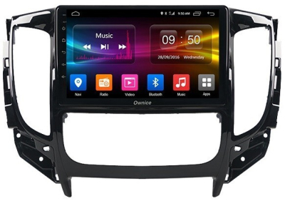 Штатная магнитола для Mitsubishi Pajero Sport, L200 2016-2019 (климат) на Android 10, DSP, HDMI, Интерьерная подсветка - Carmedia OL-9567-D