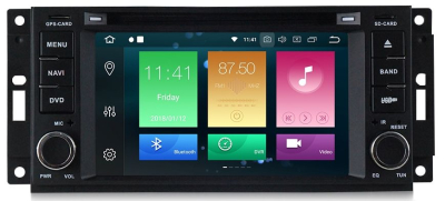 Штатное головное устройство Jeep, Dodge, Chrysler на Android 11 Carmedia MKD-J613-P4N