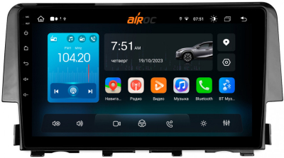 Штатная магнитола Roximo 4G (2K) RX-1941 для Honda Civic 10, 2015-2021 (Android 13)