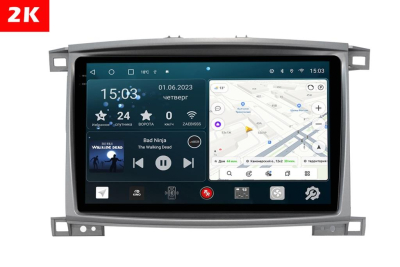 Автомагнитола штатная с 2K экраном RedPower 71183 Slim на Android 10 для Toyota Land Cruiser 100 (1998-2007)