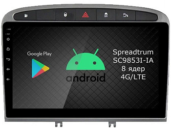 Штатная магнитола Roximo RI-2901-8 для Peugeot 308/408, 2007-2014 на Android 12 (8/128Gb)