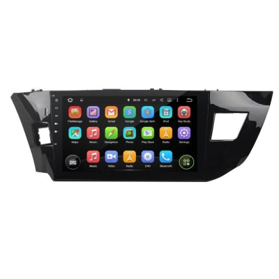 Штатная автомагнитола Toyota Corolla e180, e170 2013+ вместо штатной рамки Carmedia KD-1035-P5 Android 9.0 DSP