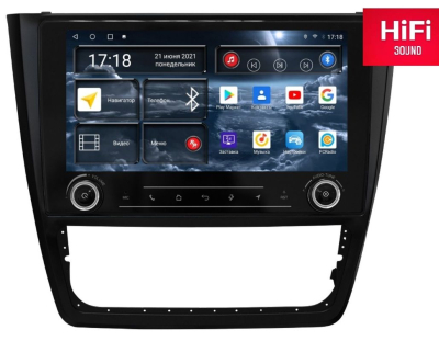 Автомагнитола штатная Redpower K75404 на Android 10 для для Skoda Yeti (2009-17) комплектация с кондиционером