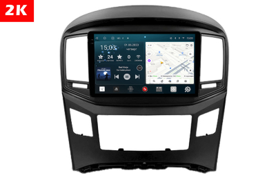 Автомагнитола штатная с 2K экраном RedPower 71214B Slim на Android 10 для Hyundai H1 2-поколение (2016-2021) чёрный