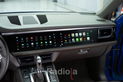 Монитор двойной 12,3"+12,3" Porsche Macan 2014-2016 (CDR3.0/PCM3.0) на Android 12 - Radiola RDL-Macan Dual
