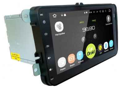 Штатная магнитола Roximo CarDroid RD-3706 для Volkswagen  / Skoda 8" (Android 8.0) без DVD