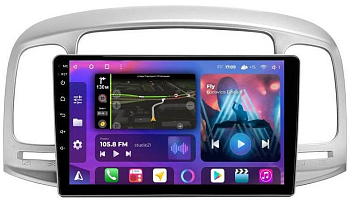 Штатная магнитола для Hyundai Accent 2006-2011, Verna 2005-2010 на Android 13, QLED/2K, 4G - FarCar S500 Plus (3009M серебро) Штатная магнитола для Hyundai Accent 2006-2011, Verna 2005-2010 на Android 13, QLED/2K, 4G - FarCar S500 Plus (3009M серебро)