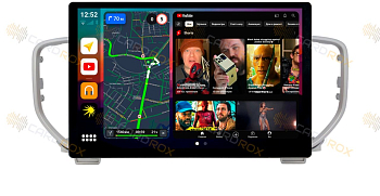 Штатная магнитола Kia Sportage 2016-2018, серый на Android 10, DSP, 4G, IPS, Carplay - Cardrox CD-4043-13-G (11-13 дюймов)