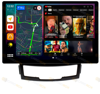 Штатная магнитола SsangYong Actyon 2011-2013 на Android 10, DSP, 4G, IPS, Carplay - Cardrox CD-4370-13 (11-13 дюймов)