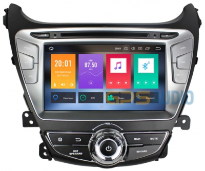 Штатное головное устройство для HYUNDAI ELANTRA 2013+ на Android 8.0 Carmedia KDO-8054