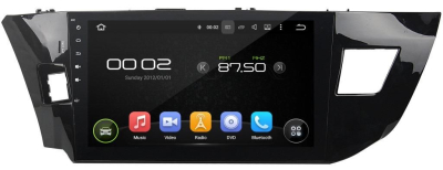 Штатная автомагнитола Toyota Corolla e180, e170 2013+ вместо штатной рамки Carmedia KD-1035-P5 Android 9.0 DSP