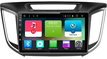 Головное устройство 10 дюймов HYUNDAI Creta 2016+ на Android 7.1 CARMEDIA TP-HYD005