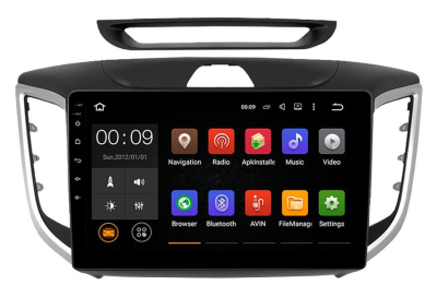 Штатная магнитола Roximo 4G (2K) RX-2010-M17 Hyundai Creta (авто с камерой без нави) (Android 13)