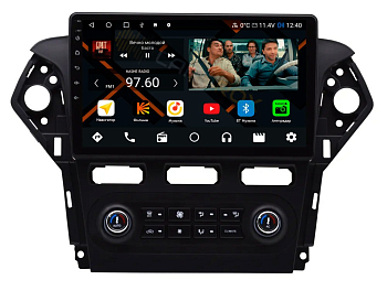 Штатная магнитола Ford Mondeo 2010-2015 с блоком климата на Android 11, DSP, 4G, IPS / QLED 2K, Carplay - Cardrox CD-4773