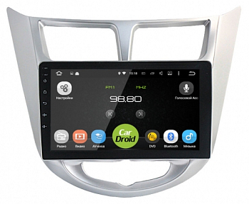 Штатная магнитола CarDroid RD-2003F для Hyundai Solaris (Android 10)