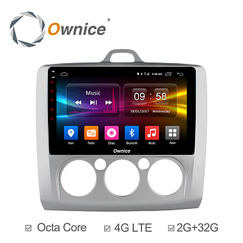 Штатная магнитола Ownice C500+ S9201P для Ford Focus 2 (Android 6.0) кондиционер