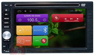 Универсальное головное устройство 2 DIN с приводом DVD RedPower 31001 DVD DSP на Android 7.1+ для любого авто