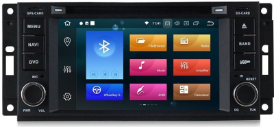 Штатное головное устройство Jeep, Dodge, Chrysler на Android 11 Carmedia MKD-J613-P4N