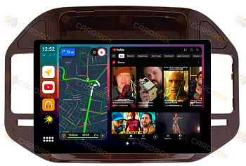 Штатная магнитола Mitsubishi Pajero 3 2000-2006 (под дерево) на Android 10, DSP, 4G, IPS, Carplay - Cardrox CD-4421-13 (11-13 дюймов)