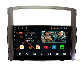 Штатная магнитола Mitsubishi Pajero 4 2006-2020 (с 6 по14 г -без цветного экрана) на Android 11 - Cardrox CD-4046M