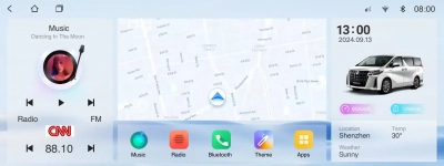 Магнитола для Toyota Alphard 2015-2019 (цвет бежевый) на Android 12 - Carmedia ZH-T1401BG