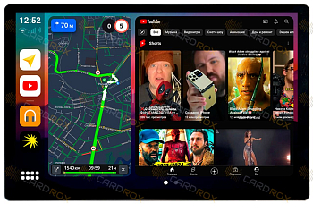Штатная магнитола Kia Sorento 2013-2020 ХМ рестайлинг (в панель) (для авто без цветного монитора) на Android 10, DSP, 4G, IPS, Carplay - Cardrox CD-4664-13 (11-13 дюймов)