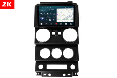 Автомагнитола штатная с 2K экраном RedPower 71413 Slim на Android 10 для Jeep Wrangler 3-поколение JK (08.2006-07.2010)