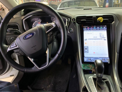 Магнитола Tesla для Ford Mondeo 5 2015+ кондиционер на Android 9.0 Carmedia ZF-1201-m-DSP