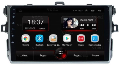Штатная магнитола VOMI AK351R9-MTK Toyota Corolla 2007-2013 E150 на Android 10