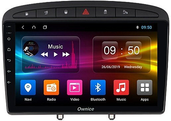 Штатная магнитола для Peugeot 408 2012+, 308 2008-2014, RCZ 2010-2015 серый на Android 10, DSP, HDMI, Интерьерная подсветка - Carmedia OL-9961-D Штатная магнитола для Peugeot 408 2012+, 308 2008-2014, RCZ 2010-2015 серый на Android 10, DSP, HDMI, Интерьерная подсветка - Carmedia OL-9961-D