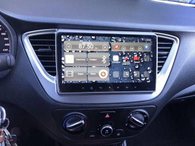 Автомагнитола штатная с 2K экраном RedPower 71167 Slim на Android 10 для Hyundai Solaris 2017+