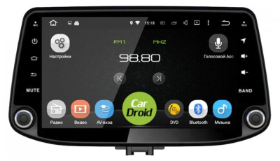 Штатная магнитола CarDroid RD-2014 для Hyundai i30 2017+ (Android 10)