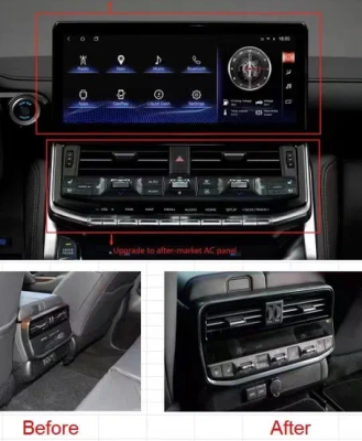 Монитор Toyota Land Cruiser 300 2021+ (на комплектации вместо заводского монитора 8") на Android 14 - Radiola RDL-LC300 AC