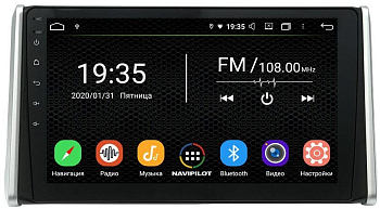 Штатное головное устройство Toyota RAV4 (2019-) 10 дюймов на Android 10 NaviPilot NPD10L-WTG-T1161-10
