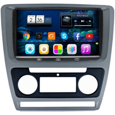 Штатная автомагнитола + рамка VOMI VM1688-T8 A-SL для Skoda Octavia A5 2004-2013 климат + RSC-8676 A-SL на Android 7