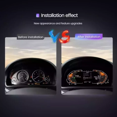 Цифровая панель приборов для BMW F10/F18/F02/F25/F15/F16 (F кузов) 5/6/7 серия и X3/X4/X5/X6 - Carmedia NH-LCD-B01