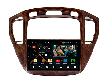 Штатная магнитола Toyota Kluger V, Highlander 2000-2007 под дерево (авто без монитора) на Android 11, DSP, 4G, IPS / QLED 2K, Carplay - Cardrox CD-4371