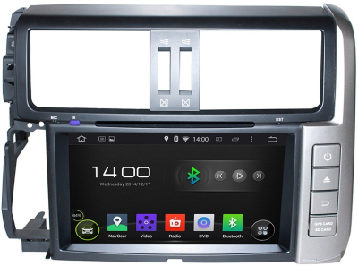Штатная автомагнитола Android 9.0 Carmedia KD-8015-P30 для Toyota Land Cruiser Prado 150 2009-2013 (серебро)