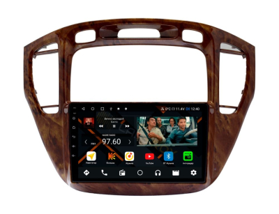 Штатная магнитола Toyota Kluger V, Highlander 2000-2007 под дерево (авто без монитора) на Android 11, DSP, 4G, IPS / QLED 2K, Carplay - Cardrox CD-4371