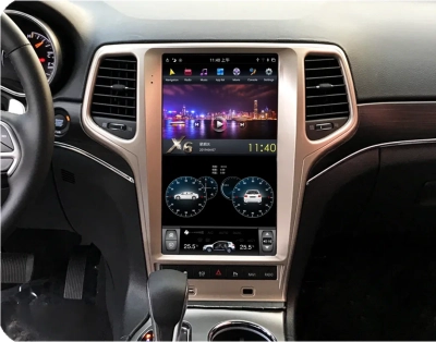 Магнитола Tesla для JEEP Grand Cherokee 2013+ шампань на Android 11 - Carmedia ZF-1823G-Q6