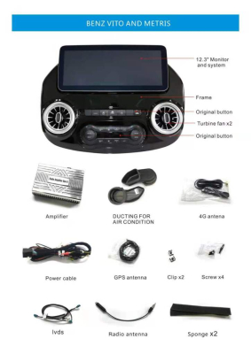 Автомагнитола Carmedia MRW-7909 на Android 9 для MERCEDES VITO 2014+