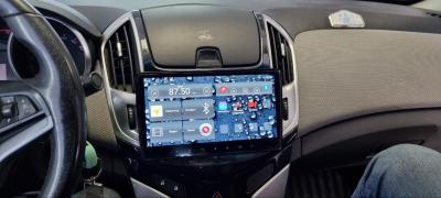 Автомагнитола штатная с 2K экраном RedPower 71048GS Slim на Android 10 для Chevrolet Cruze рестайлинг (12.2012 - 10.2015) глянец с серебром