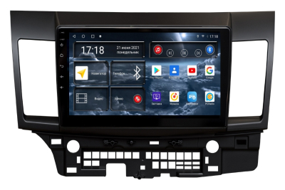 Автомагнитола штатная с 2K экраном RedPower 71037 Slim на Android 10 для Mitsubishi Lancer X 2007-2012