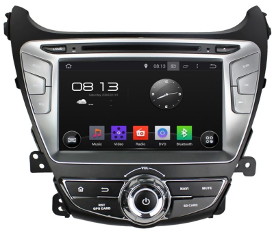 Штатная автомагнитола Hyundai Elantra 2013+ Carmedia KD-8054-P6 Android 9.0 DSP