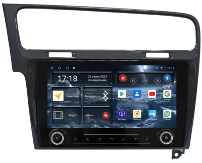 Автомагнитола штатная RedPower K71006G на Android 10 для Volkswagen Golf 7 (2013-н.в.)(т.серый глянец)