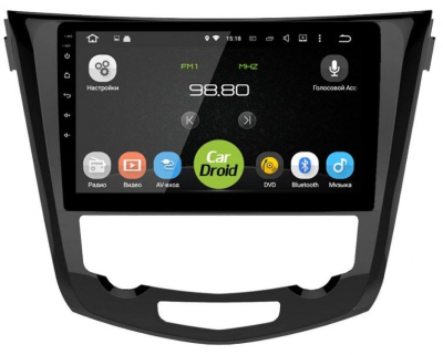 Штатная магнитола CarDroid RD-1212F для Nissan Qashqai 2, X-Trail 3, 2014 (Android 10) DSP