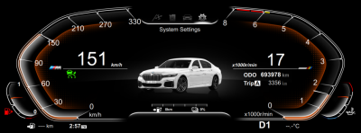 Приборная панель для BMW 7 серии E65/E66 (2004-2008) - Radiola RDL-1303