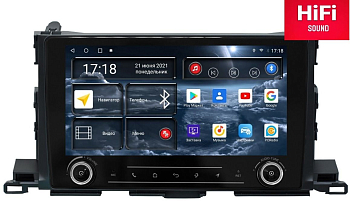 Автомагнитола штатная Redpower K75184 на Android 10 для для Toyota Highlander 3-поколение XU50 (03.2013-07.2020)
