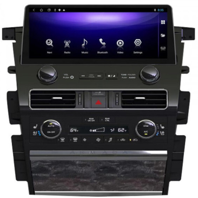 Магнитола Infiniti QX80 2013-2020, QX56 2010-2013, Nissan Patrol Y62 на Android 12, 4G, Carplay - Parafar PF803L12