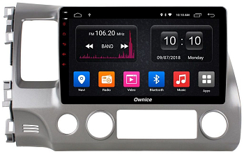 Штатная магнитола Ownice G30 S1647J для Honda Civic 8 (Android 9.0)
